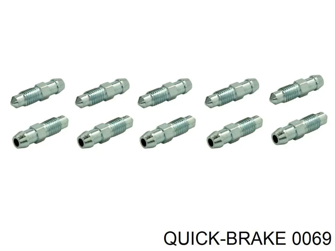 0069 Quick Brake штуцер прокачування супорту гальмівного, переднього