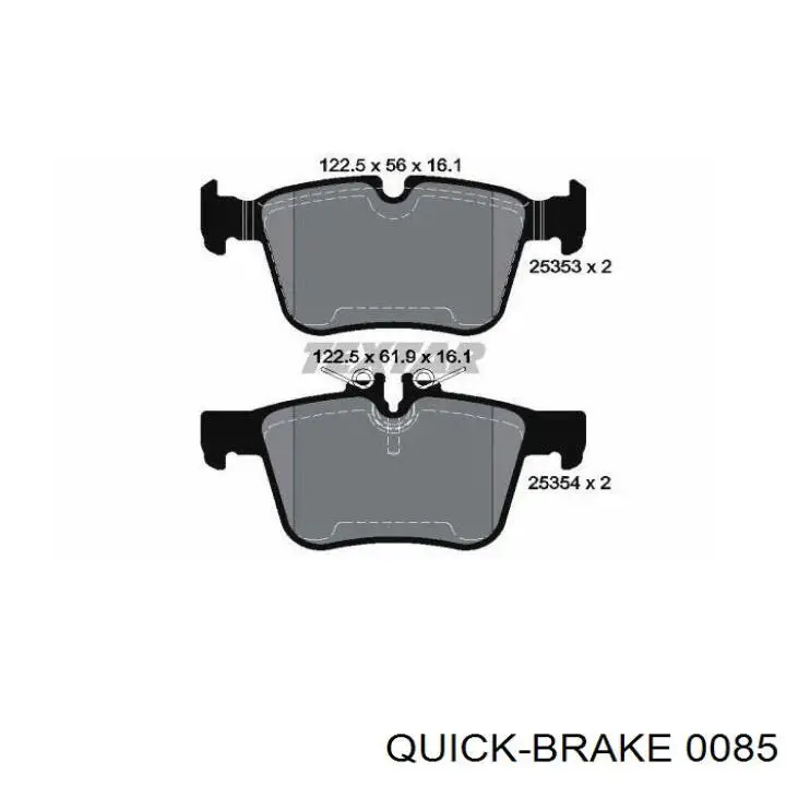  Quick Brake 0085 ціна, від 0.65 USD
