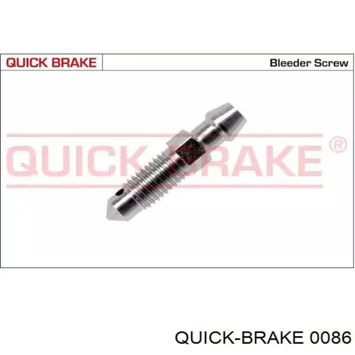 Купити 0086 Quick Brake Штуцер прокачування супорту гальмівного, переднього