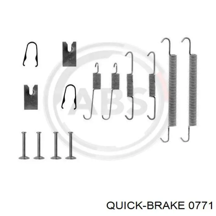 0771 Quick Brake монтажний комплект задніх барабанних колодок