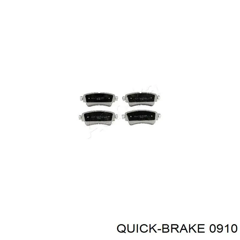 0910 Quick Brake колодки гальмівні передні, дискові