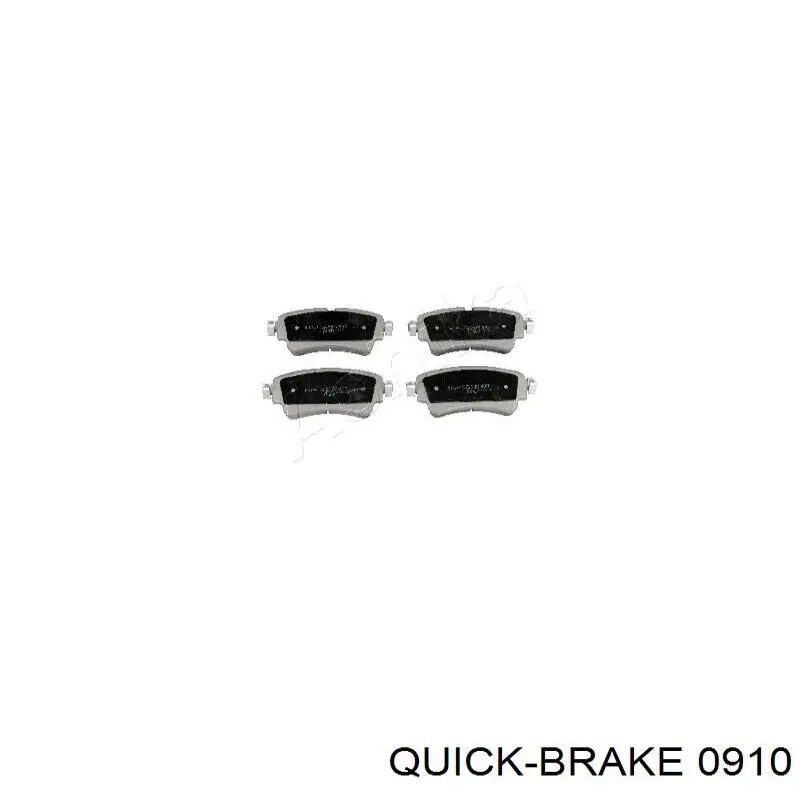 Колодки гальмівні передні, дискові 0910 Quick Brake