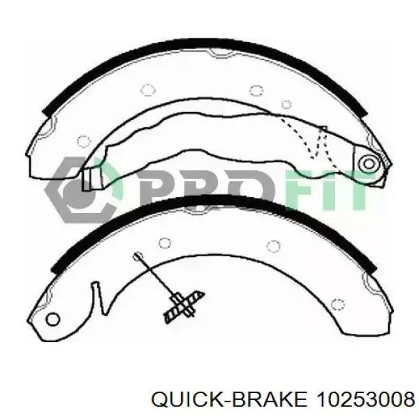 Скоба-розтяжка гальмівного барабана Quick Brake 10253008 ціна, від 12.87 USD