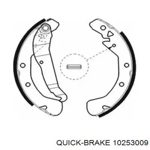 10253009 Quick Brake механізм підведення (самопідведення барабанних колодок/розвідний ремкомплект)