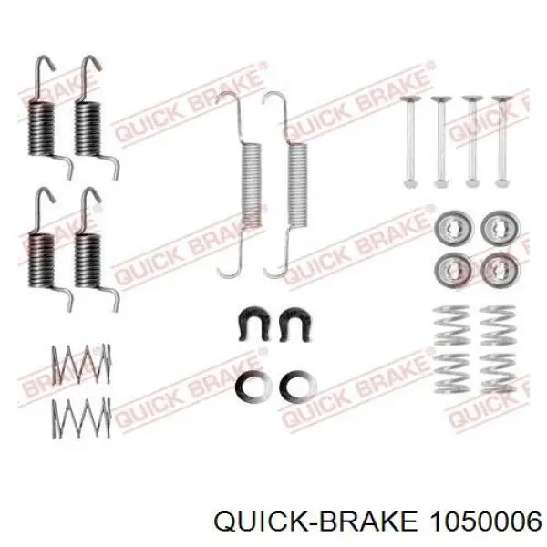 Купити 1050006 Quick Brake Монтажний комплект задніх барабанних колодок