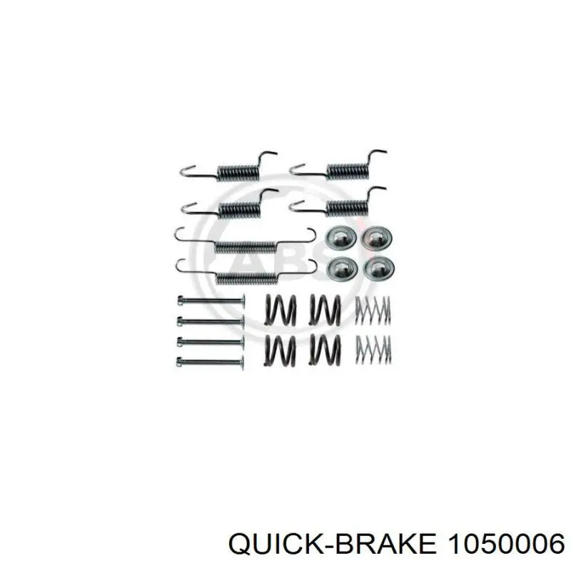 1050006 Quick Brake Монтажний комплект задніх барабанних колодок
