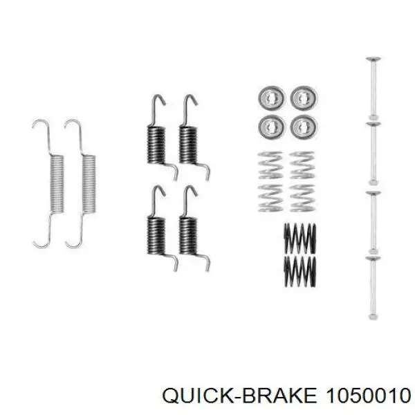 1050010 Quick Brake монтажний комплект задніх барабанних колодок