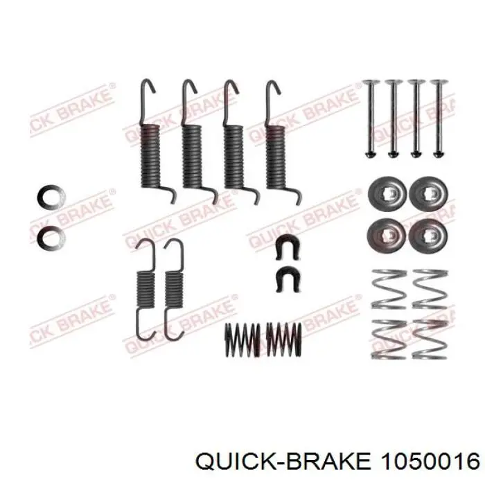 Купити 1050016 Quick Brake Монтажний комплект задніх барабанних колодок