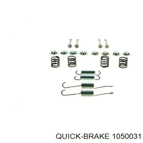Монтажний комплект задніх барабанних колодок Quick Brake 1050031 ціна, від 4.90 USD