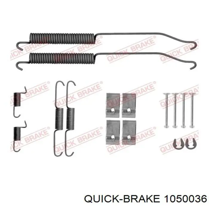 Купити 1050036 Quick Brake Монтажний комплект задніх барабанних колодок