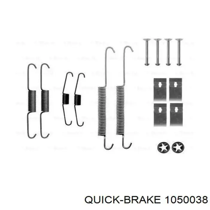 Купити 1050038 Quick Brake Монтажний комплект задніх барабанних колодок