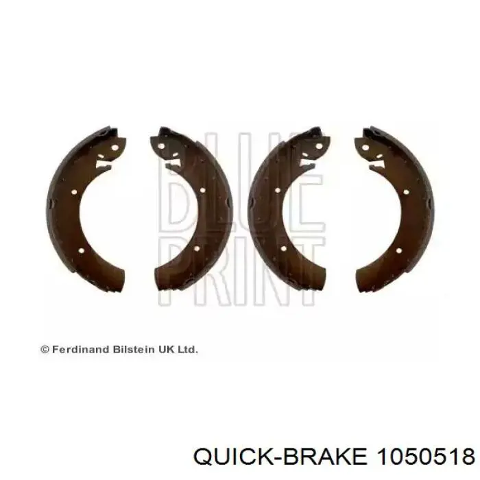 Ремкомплект гальмівних колодок Quick Brake 1050518