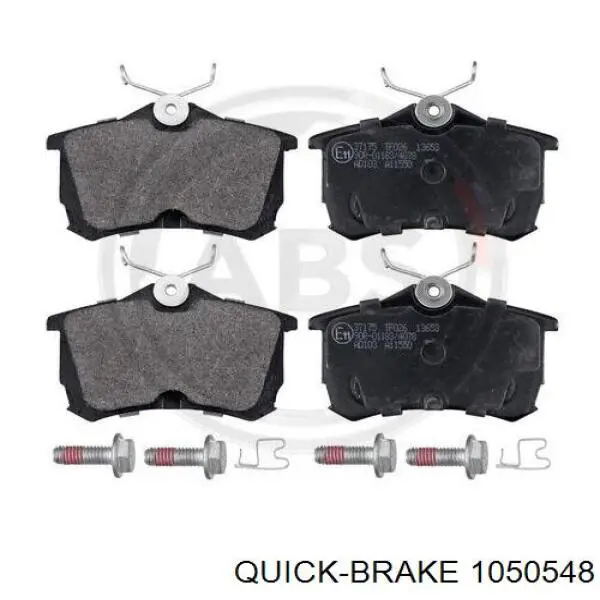 Монтажний комплект задніх барабанних колодок Quick Brake 1050548 ціна, від 4.93 USD