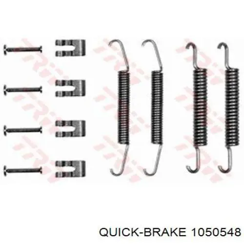 Купити 1050548 Quick Brake Монтажний комплект задніх барабанних колодок