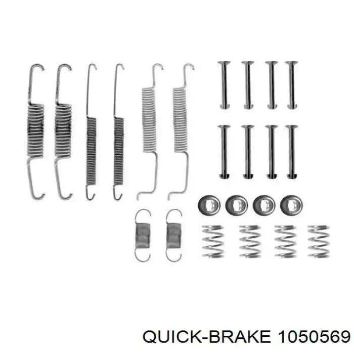 Монтажний комплект задніх барабанних колодок 1050569 Quick Brake