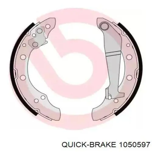 Монтажний комплект задніх барабанних колодок Quick Brake 1050597 ціна, від 6.93 USD