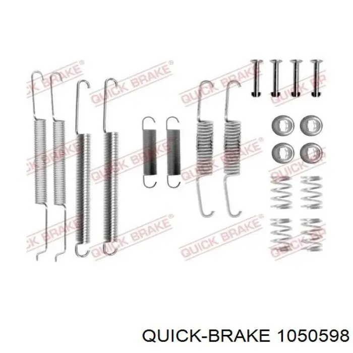 1050598 Quick Brake монтажний комплект задніх барабанних колодок