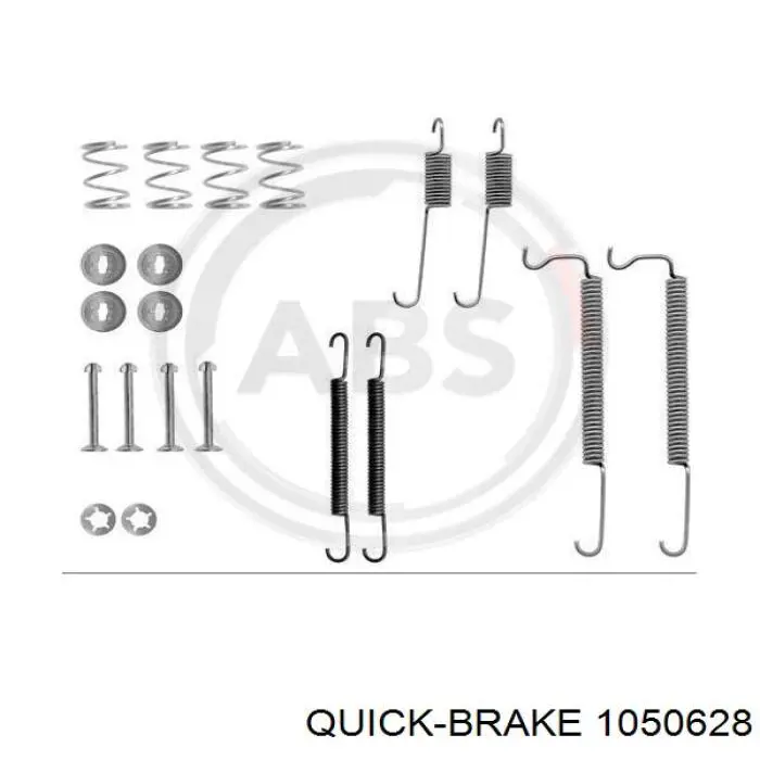 Монтажний комплект задніх барабанних колодок 1050628 Quick Brake