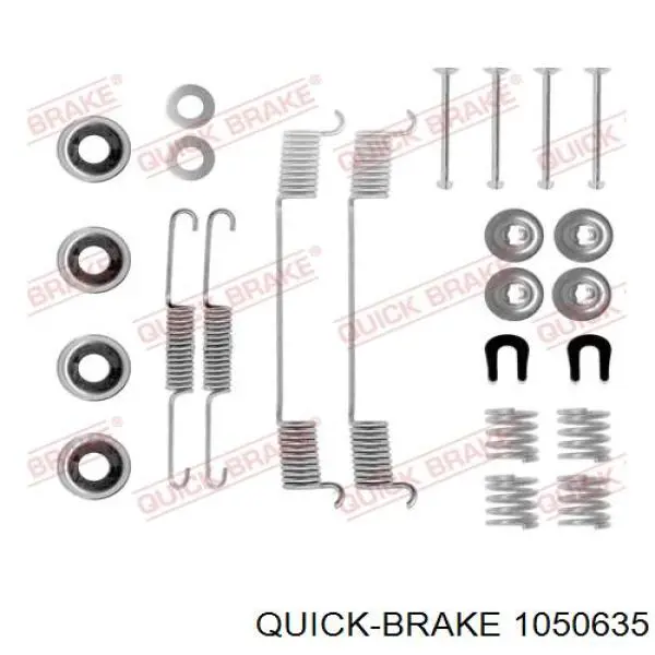 Купити 1050635 Quick Brake Монтажний комплект задніх барабанних колодок