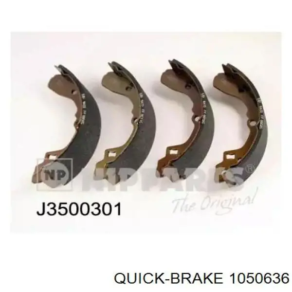 Ремкомплект гальмівних колодок Quick Brake 1050636 ціна, від 5.70 USD