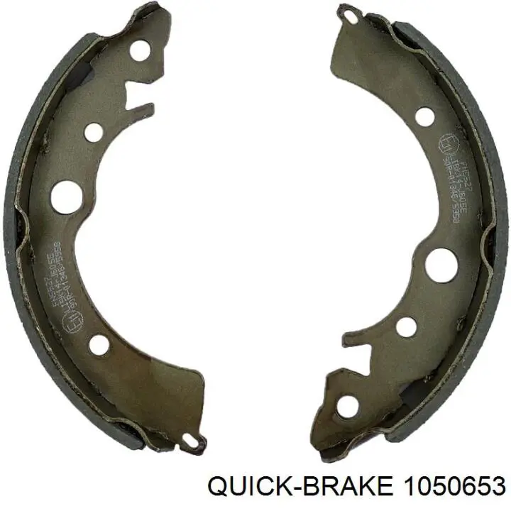 1050653 Quick Brake ремкомплект гальмівних колодок