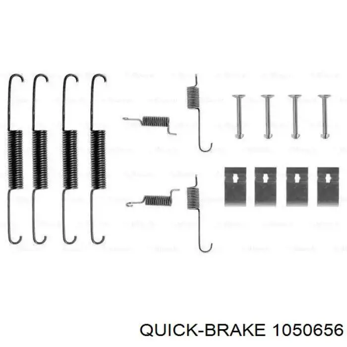 Монтажний комплект задніх барабанних колодок 1050656 Quick Brake