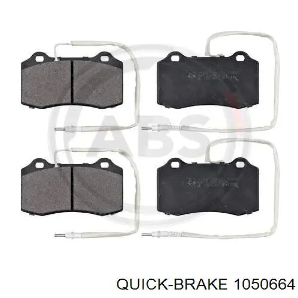 Монтажний комплект задніх барабанних колодок Quick Brake 1050664 ціна, від 7.80 USD