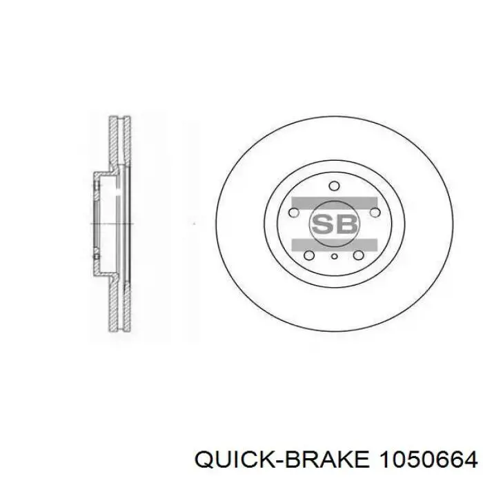 1050664 Quick Brake монтажний комплект задніх барабанних колодок
