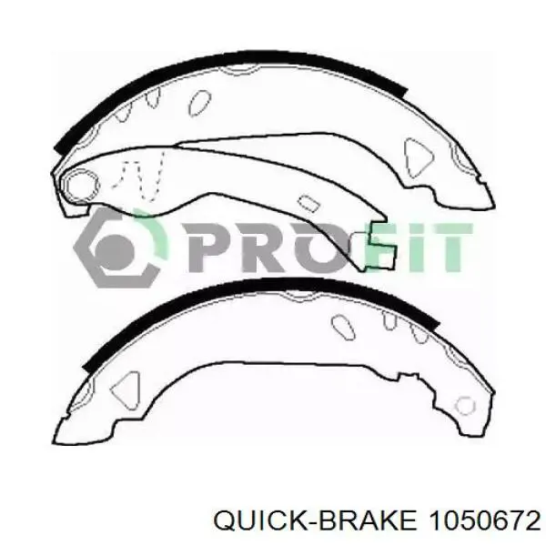 Купити 1050672 Quick Brake Монтажний комплект задніх барабанних колодок