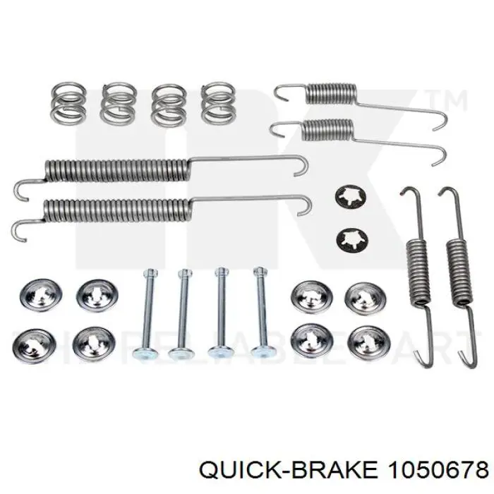 Купити 1050678 Quick Brake Монтажний комплект задніх барабанних колодок