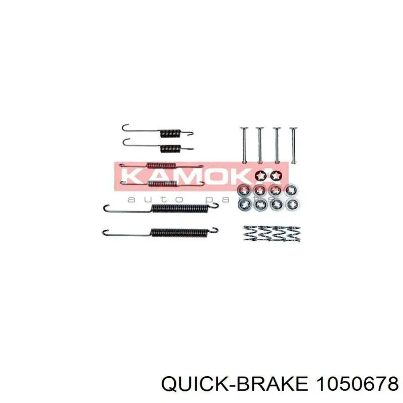 Монтажний комплект задніх барабанних колодок Quick Brake 1050678 ціна, від 4.98 USD