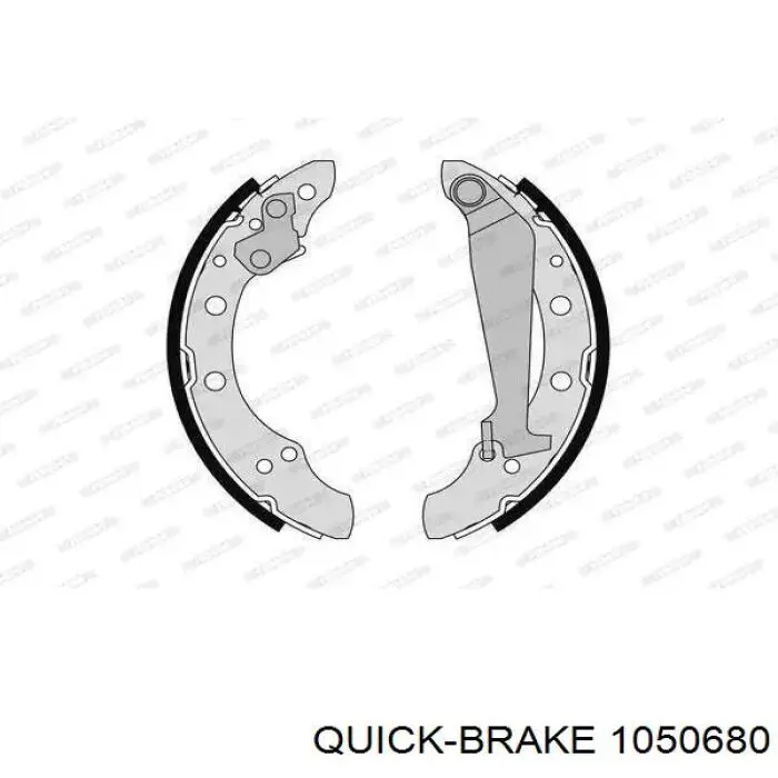 Монтажний комплект задніх барабанних колодок Quick Brake 1050680 ціна, від 5.01 USD