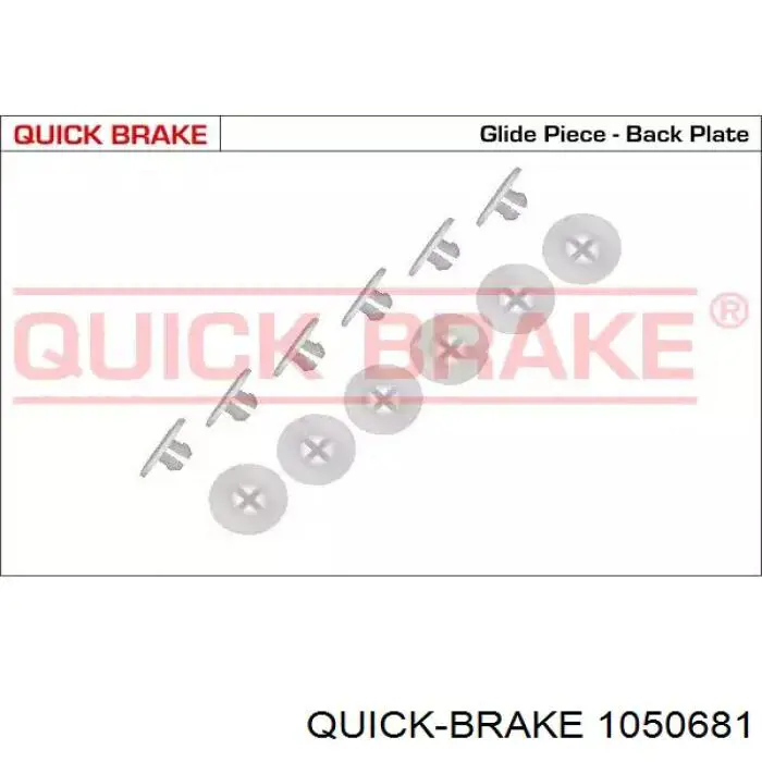 Купити 1050681 Quick Brake Монтажний комплект задніх барабанних колодок