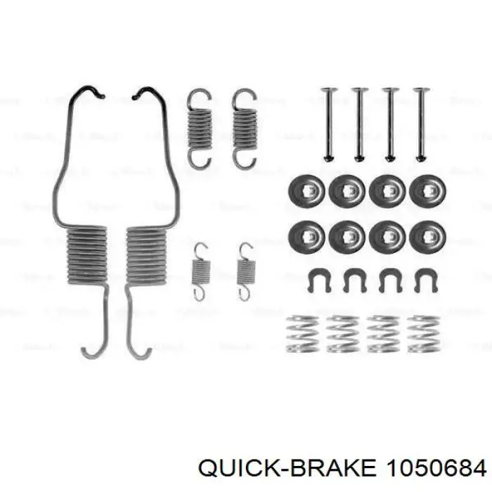 Монтажний комплект задніх барабанних колодок 1050684 Quick Brake