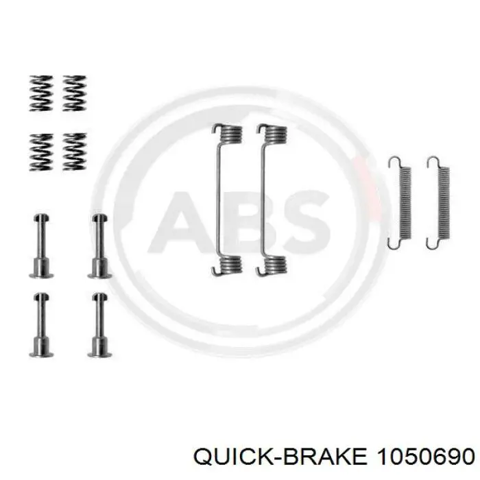 Купити 1050690 Quick Brake Монтажний комплект задніх барабанних колодок