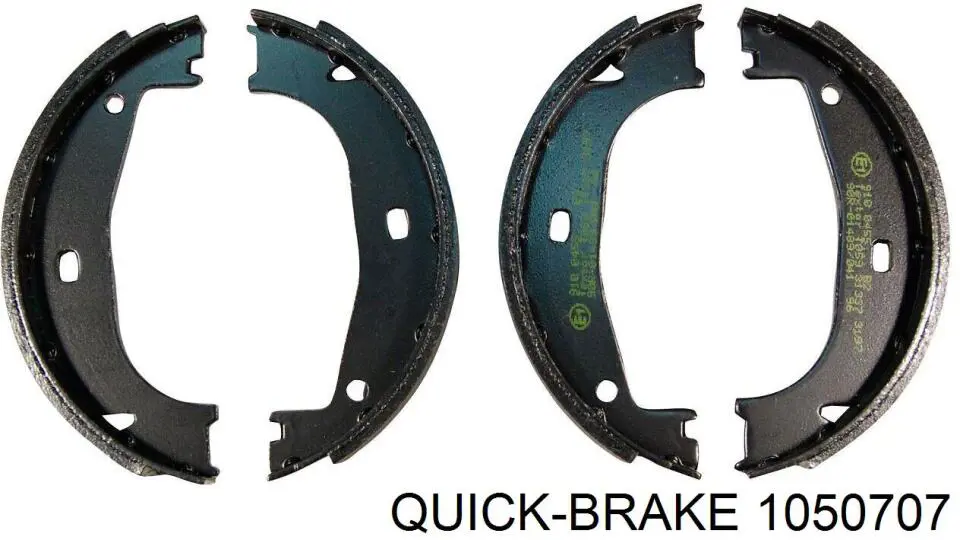 Ремкомплект гальмівних колодок Quick Brake 1050707