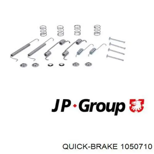 Монтажний комплект задніх барабанних колодок 1050710 Quick Brake