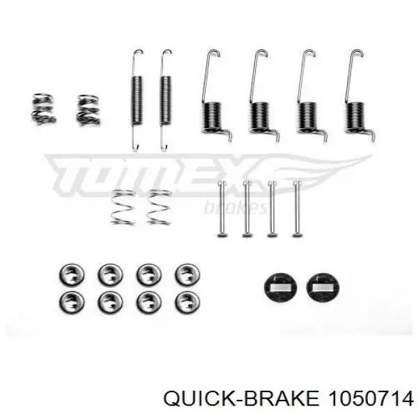 1050714 Quick Brake монтажний комплект задніх барабанних колодок
