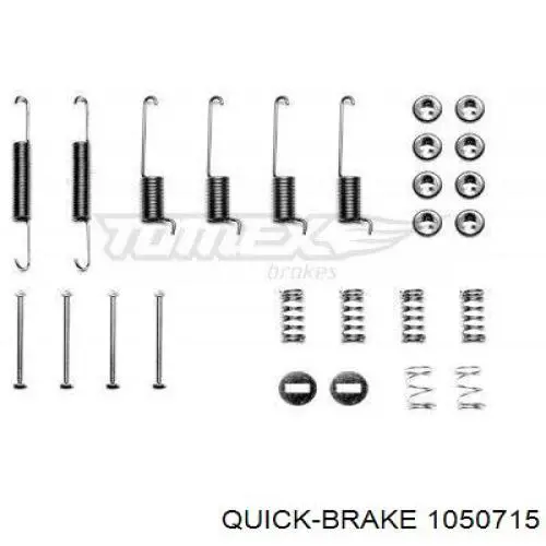 Ремкомплект гальмівних колодок Quick Brake 1050715 ціна, від 11.25 USD