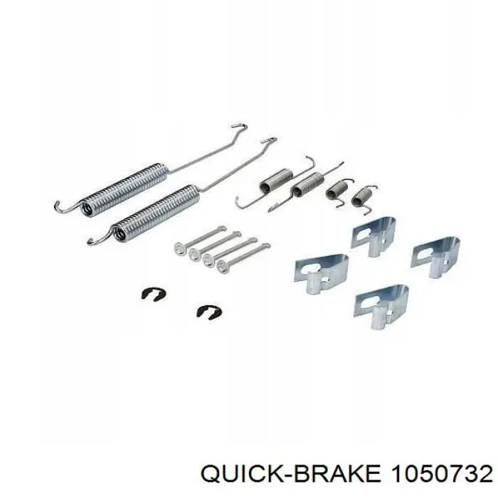 Ремкомплект гальмівних колодок Quick Brake 1050732 ціна, від 5.82 USD