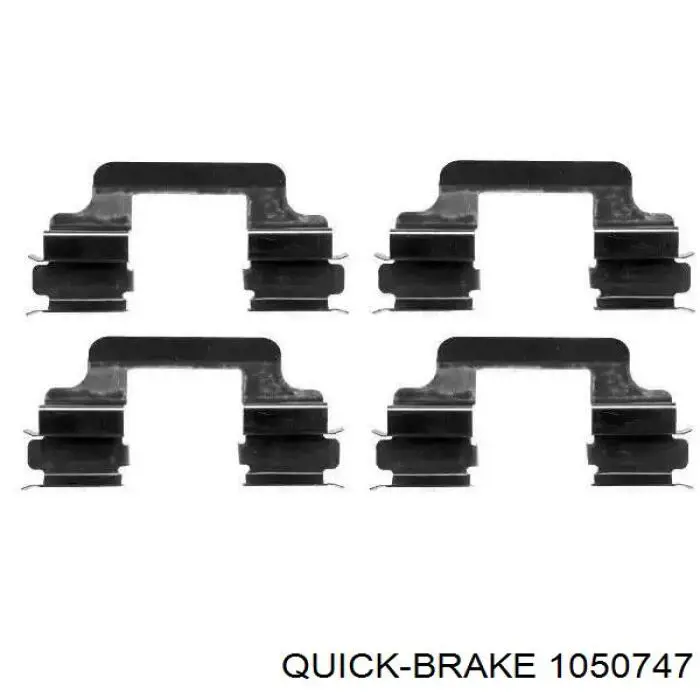Купити 1050747 Quick Brake Монтажний комплект задніх барабанних колодок