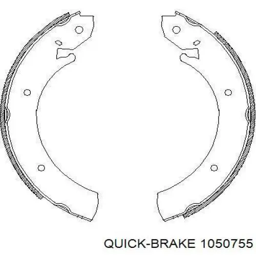 Монтажний комплект задніх барабанних колодок 1050755 Quick Brake