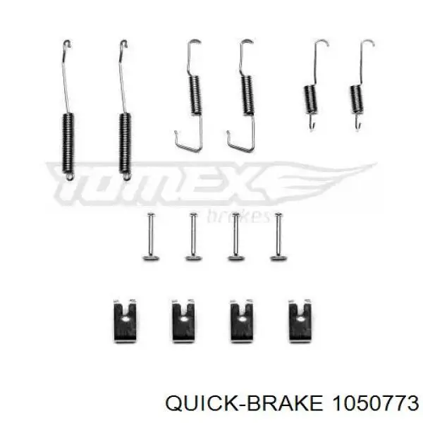 Ремкомплект гальмівних колодок Quick Brake 1050773 ціна, від 5.01 USD