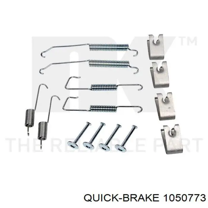Ремкомплект гальмівних колодок 1050773 Quick Brake