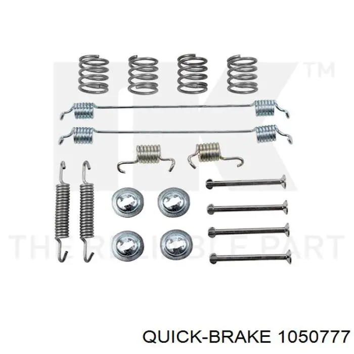 Монтажний комплект задніх барабанних колодок Quick Brake 1050777 ціна, від 5.84 USD