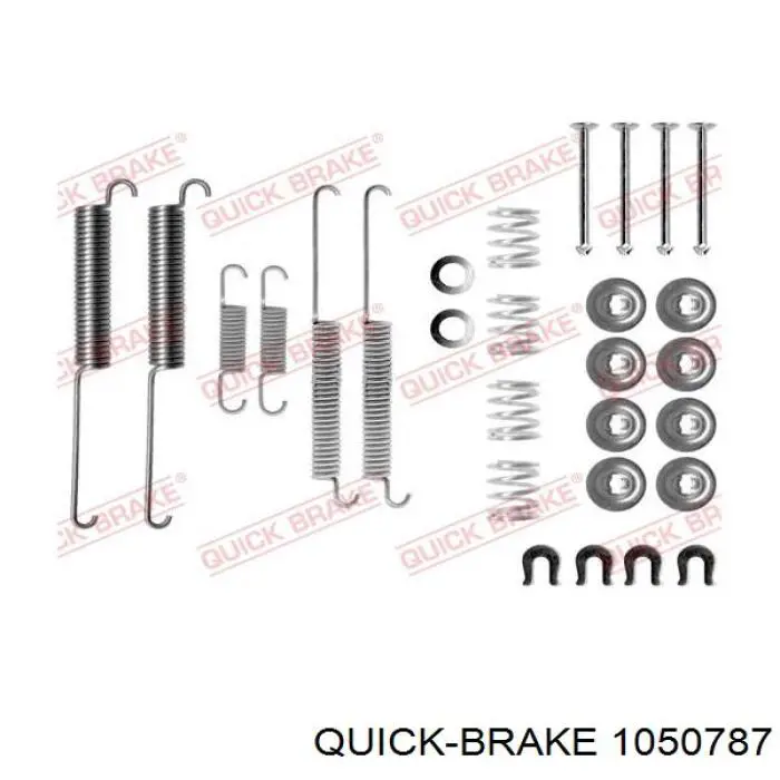 Купити 1050787 Quick Brake Монтажний комплект задніх барабанних колодок