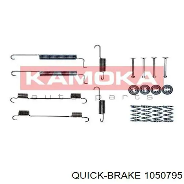 Монтажний комплект задніх барабанних колодок Quick Brake 1050795 ціна, від 6.03 USD
