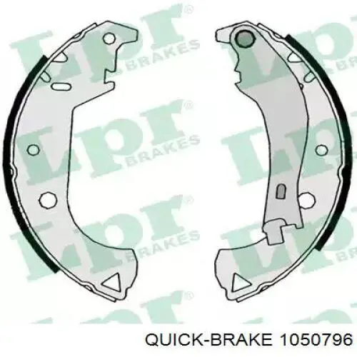 Монтажний комплект задніх барабанних колодок 1050796 Quick Brake