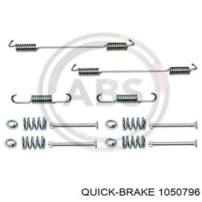 1050796 Quick Brake монтажний комплект задніх барабанних колодок