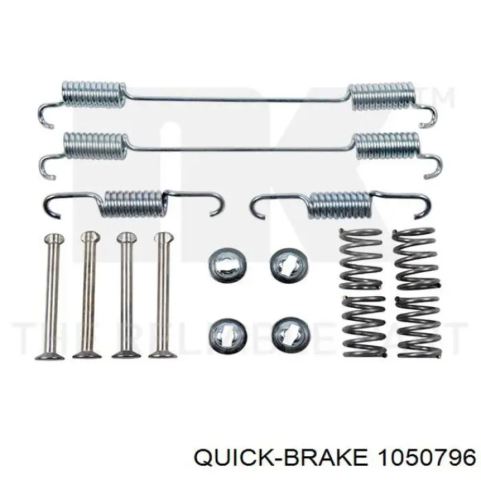 Монтажний комплект задніх барабанних колодок Quick Brake 1050796 ціна, від 5.09 USD